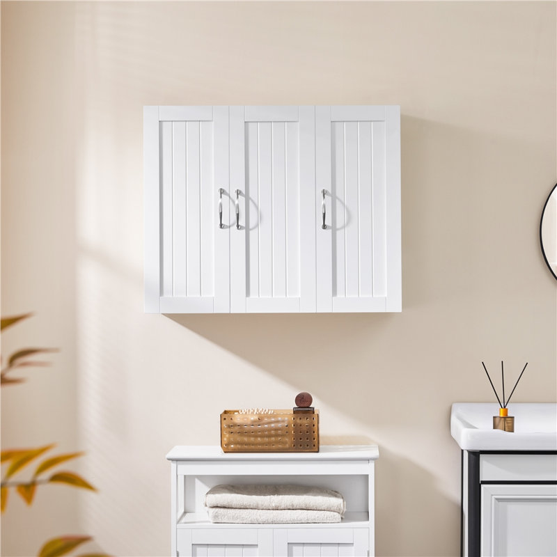 Wall Mounted Cabinet with Three Doors