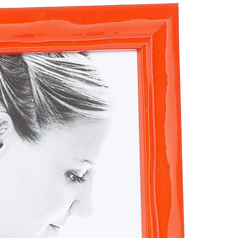Lavo Wood Picture Frame, 4" x 6", Shimmering Orange