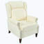Fauteuil inclinable rembourré à dossier manuel