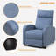 Fauteuil inclinable moderne en tissu épais avec fonction de massage-1339326284