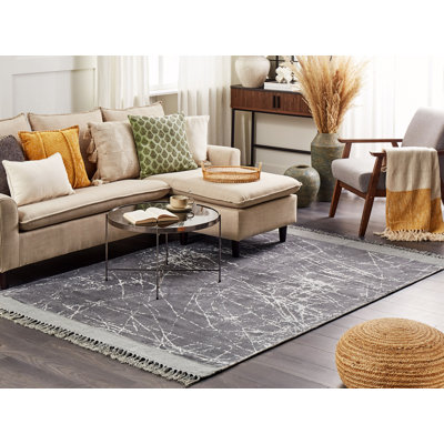 Abentego Hand Woven Grey Indoor Rug