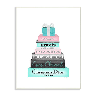 «High Fashion Bookstack Box and Bow», impression