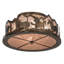 Rustic Lodge 4 - Light Semi Flush Mount