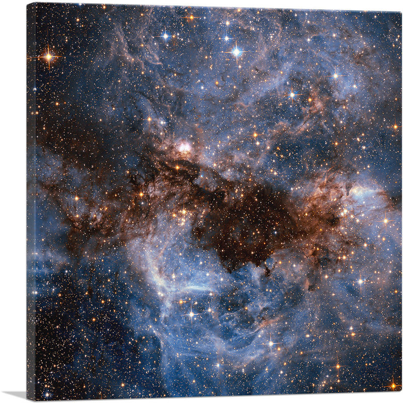 «Hubble Telescope Peers in the Storm Cream Clouds NASA», reproduction de photo sur toile tendue, H 26 po x l 26 po x P 1,5 po