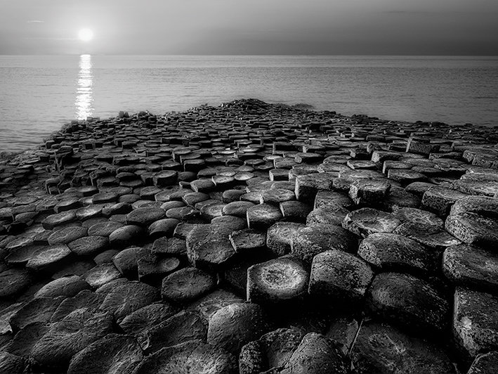 Columnar Sunset - Print on Canvas, Paper
