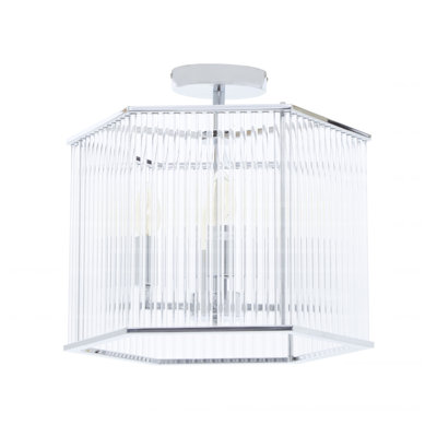 Krohn Glass Semi Flush Mount