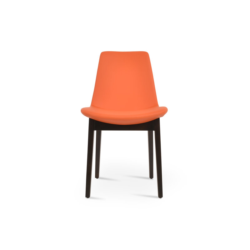 Eiffel Wood Dining Chair, Orange PPM, Natural