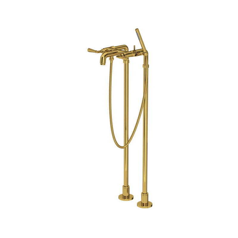 San Giovanni™ Floor Mounted Tub Filler, Tuscan Brass, Level