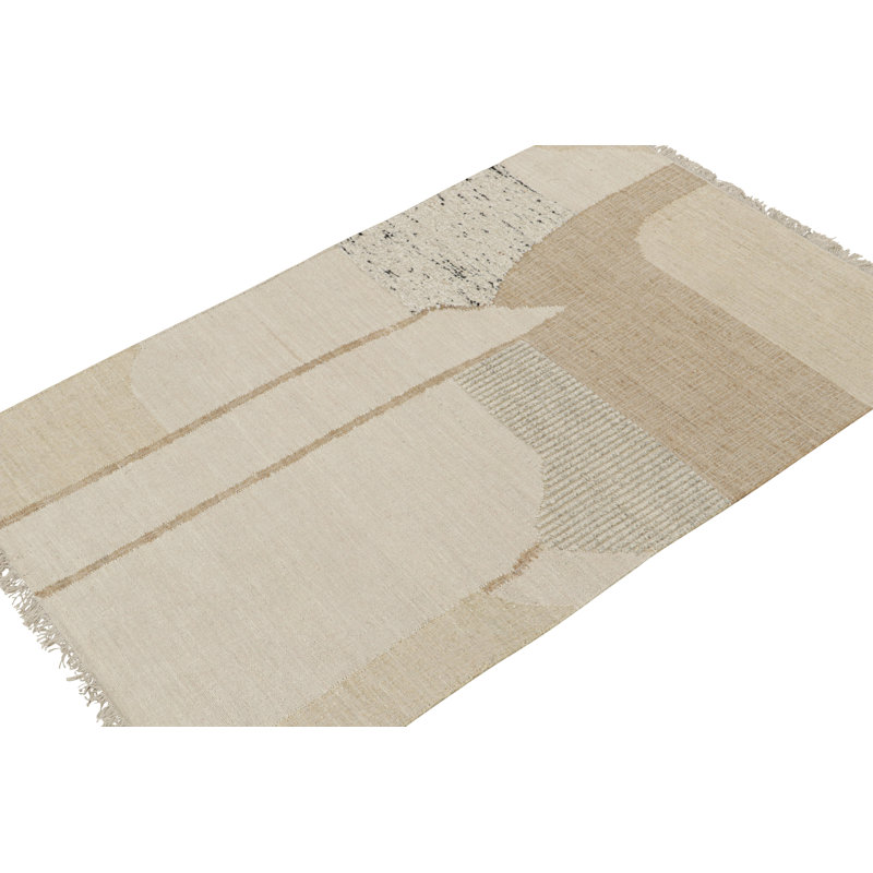 Hand Knotted Area Rug in Brown