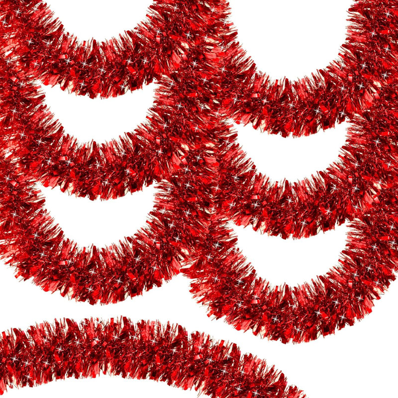 Couronne de faux guirlande de 6,1 po, Rouge