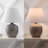 Myron 18" Minimalist Scandinavian Concrete Effect Resin/Iron LED Table Lamp-866363028