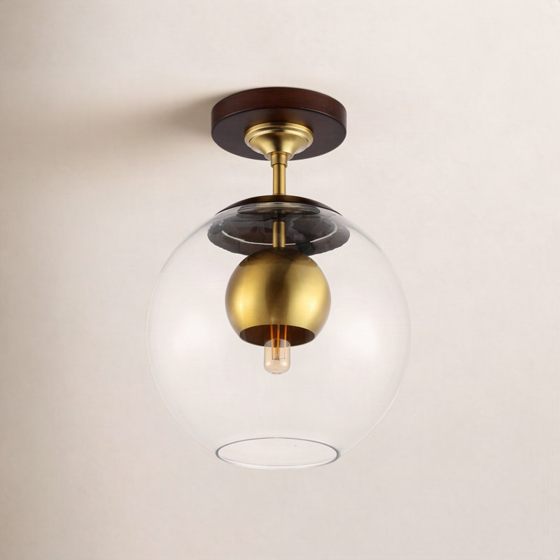 Cardi Glass Semi Flush Mount