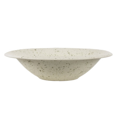 Bosque Salad Bowl White Stoneware