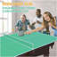 Plateau de table de tennis de table pliable et portable de 8,5 pi de taille moyenne pour jeux d'intérieur-128611220-128611224