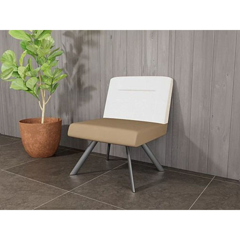 Fauteuil bistro avec accoudoirs Willow, Gris anthracite, Chambray calcaire / Patriot Plus taupe