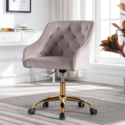 Deeanna Velvet Office Chair