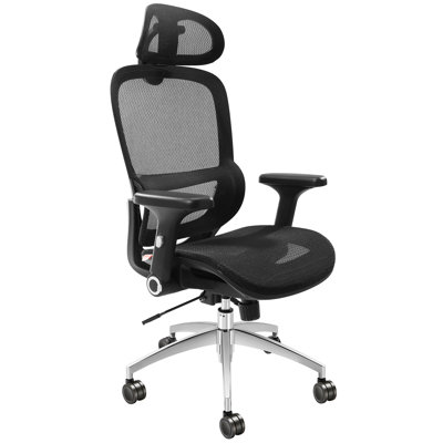 Chaise de bureau ergonomique avec appui-tête Jerlyn