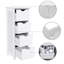 Armoire de salle de bain autoportante l 11,8 po x H 32,3 po x P 11,8 po Sariya