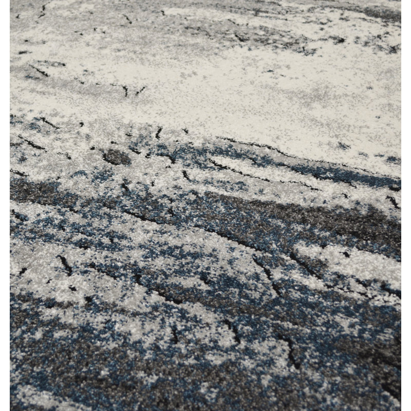 Tapis gris / beige Mirage, Rectangle 7 pi 10 po x 9 pi 10 po