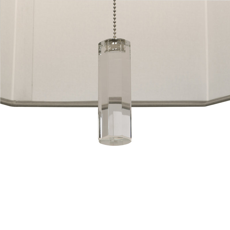 Kate 6 - Light Chandelier, Smoke Gray, Polished Nickel