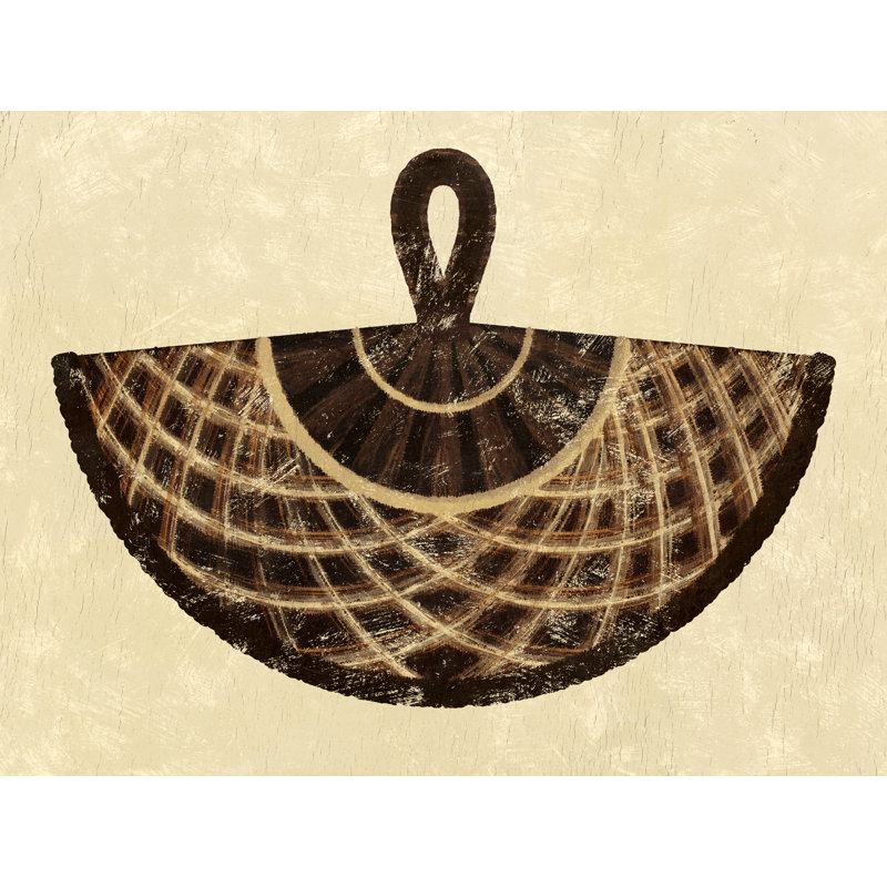 Tayleigh Woven Fans IV by Victoria Barnes - Wrapped Canvas Print, 30 cm H x 46 cm W