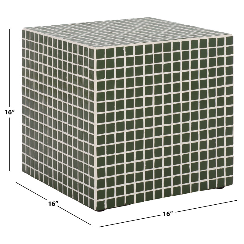 Table d'appoint Hikari, Vert foncé