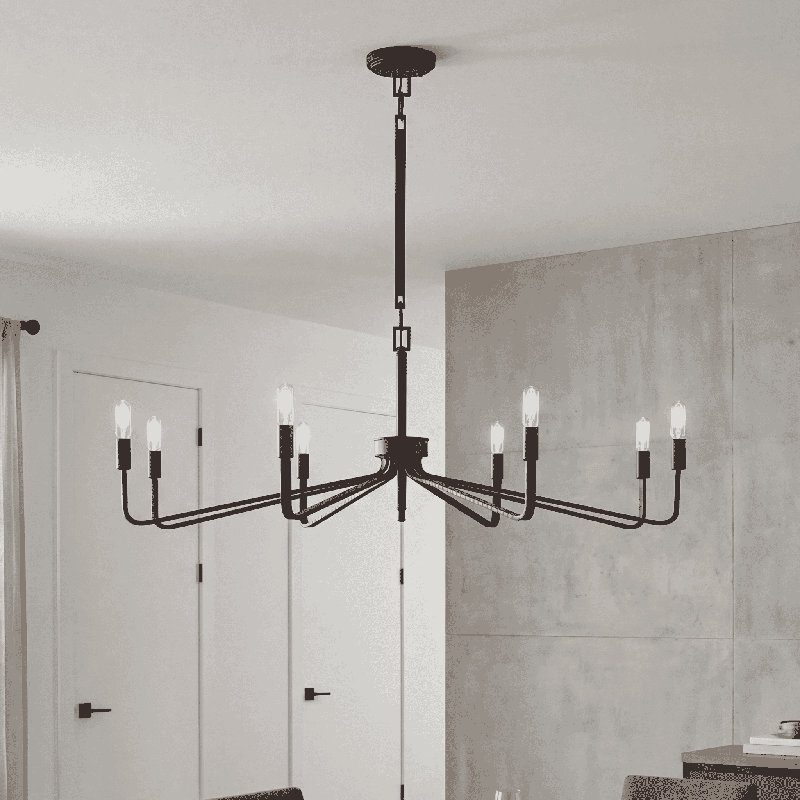 Anacelia 8 - Light Candle Style Chandelier