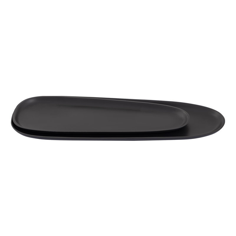 Blain Tray - ensemble de 2 noir mat