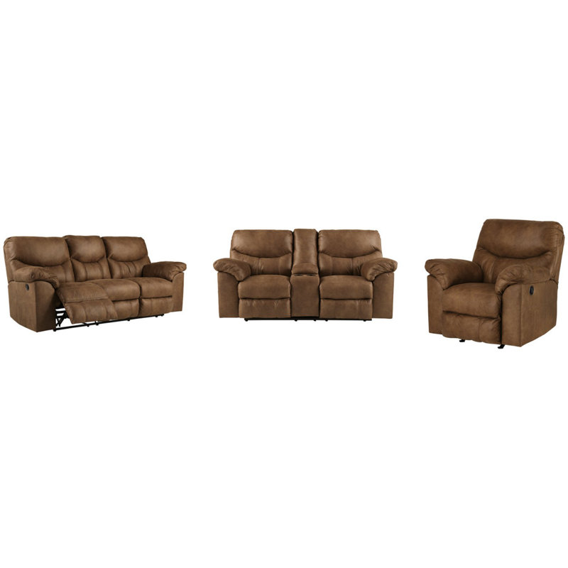 Kevinas Reclining Sofa, Loveseat And Recliner