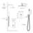 12 Inch Shower Faucet Set With Push-Button-111634935
