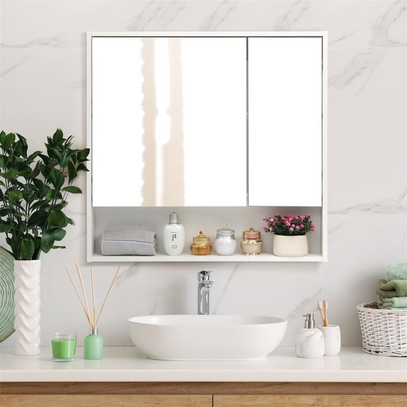 Borrell Bathroom Cabinet, White