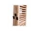 Cloison de séparation pliante en bois massif naturel l 82,8 po x H 65 po Natural