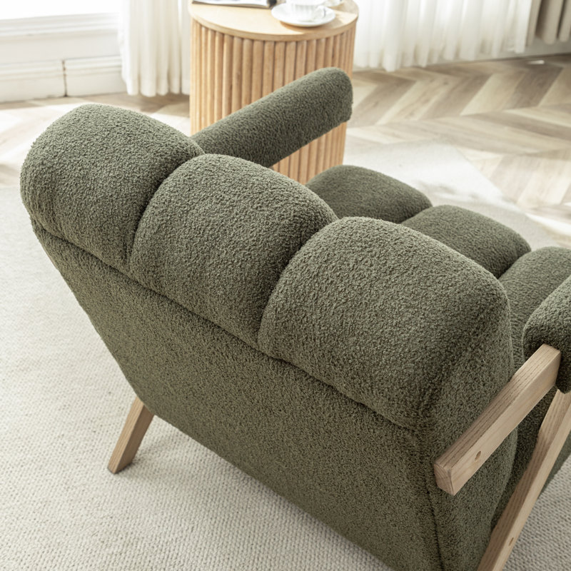 Fauteuil Bula, Polyester vert, 1