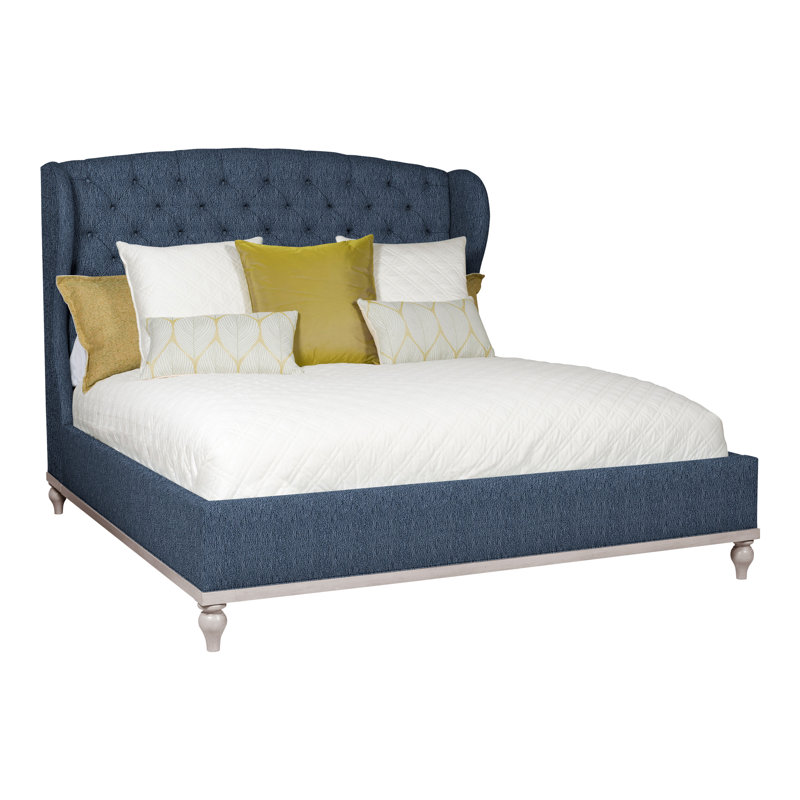Emma King Bed, Dove Gray, Navada Blue, No