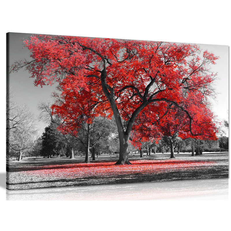 Tree Leaves - Wrapped Canvas Print, 51cm H x 76cm W