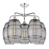 Dundrod 5 - Light Steel Dimmable Round / Oval Chandelier