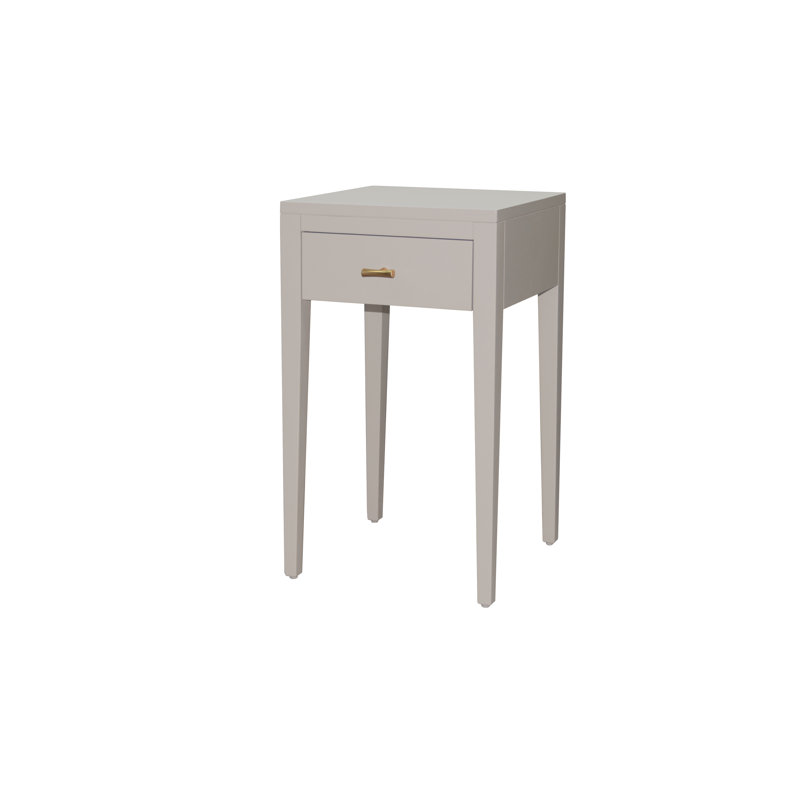 Isahi 35cm W Solid + Manufactured Wood Bedside Table