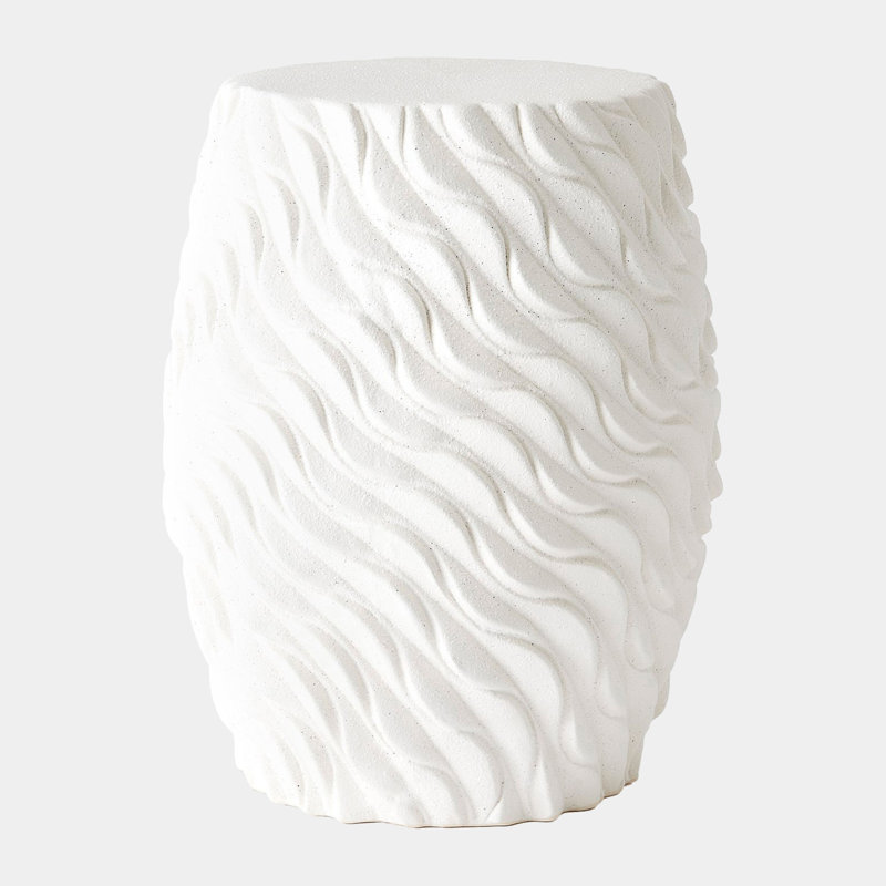 Wave Garden Stoolwhite