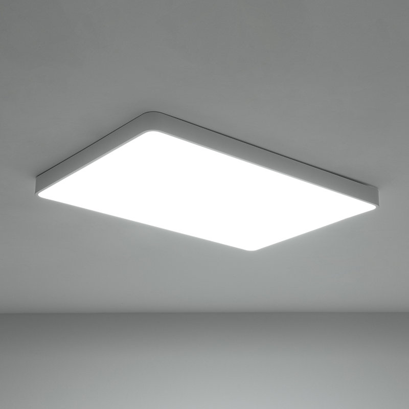Kita 33.9" 1 - Light Rectangle Dimmable Led Flush Mount, White
