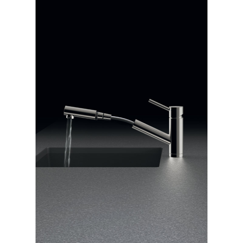 Schock Single Lever Monobloc Tap, Stainless Steel
