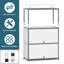 Armoire d'appoint à 2 portes avec tablettes réglables-1340284262