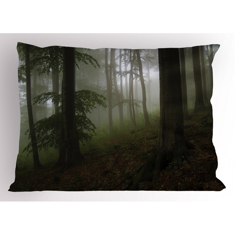 Forest Polyester Toile Sham Set, Twin