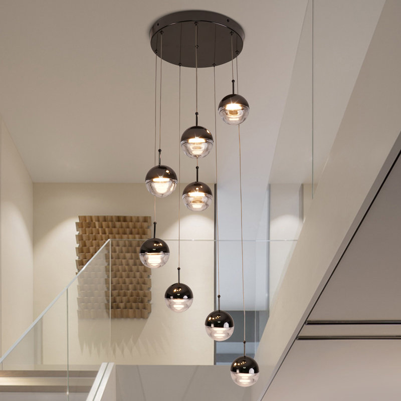 Lustre moderne 8 lumières DEL