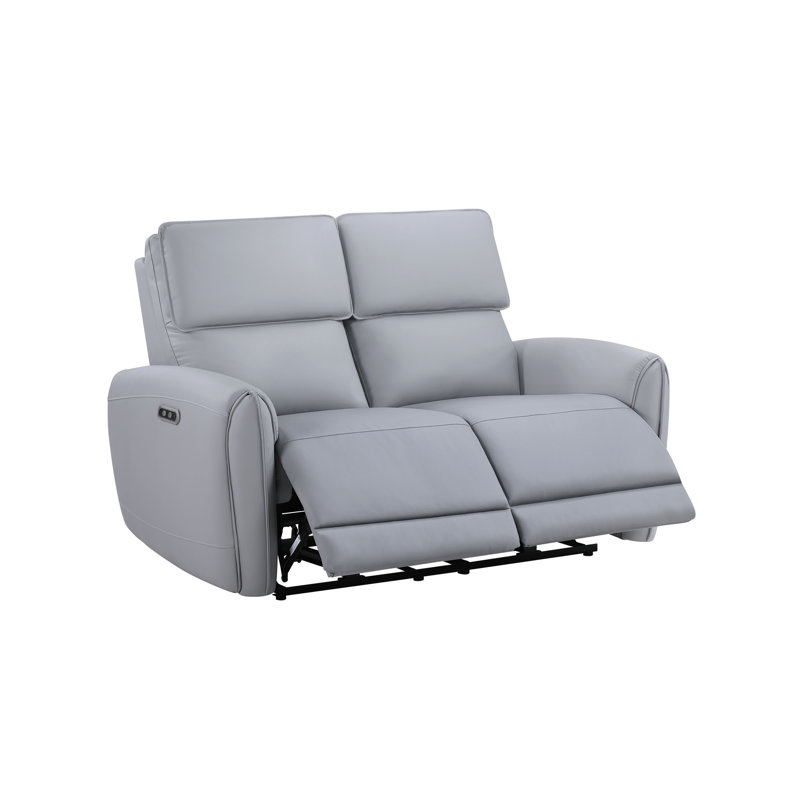 Causeuse électrique en cuir synthétique Jeromie avec port USB