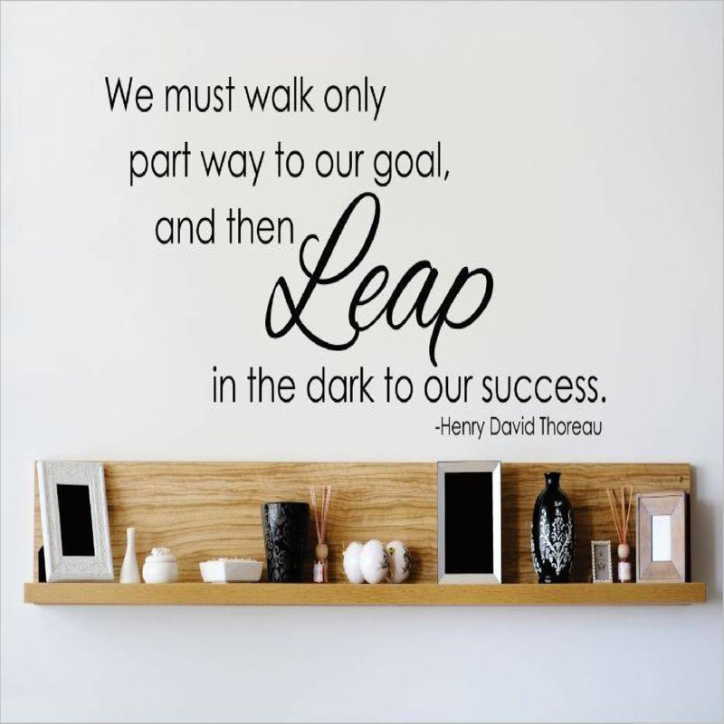 Text & Numbers Wall Decal, 12" H x 30" W x 0.16" D, Black