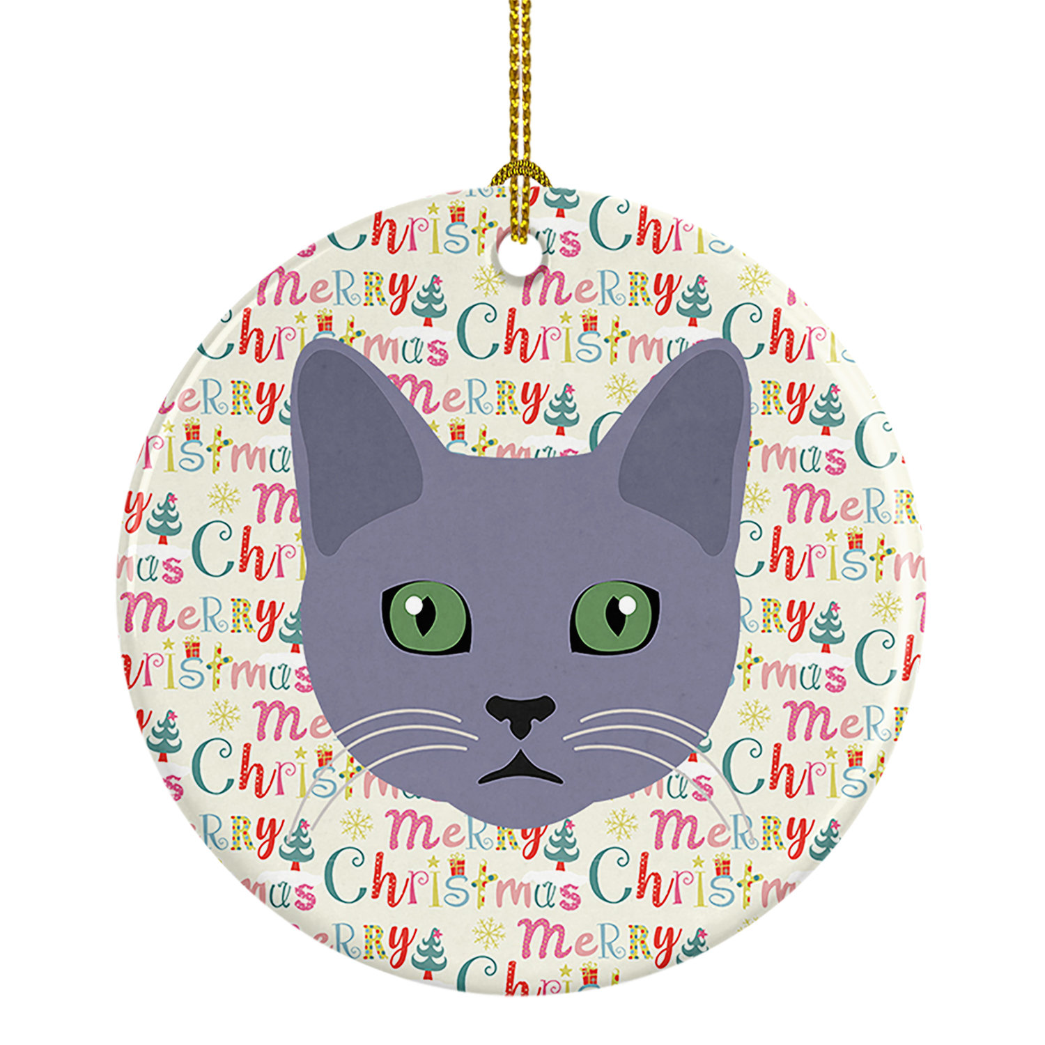 The Holiday Aisle® Korat Cat Hanging Figurine Ornament | Wayfair