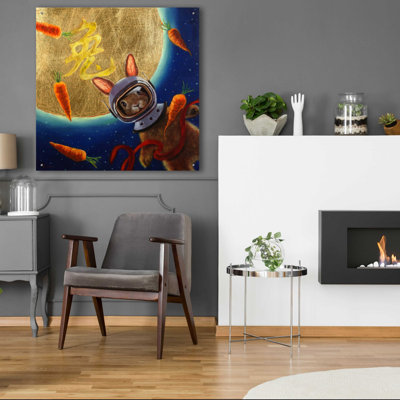 «Journey to the Moon» par Lucia Heffernan, art mural en verre acrylique