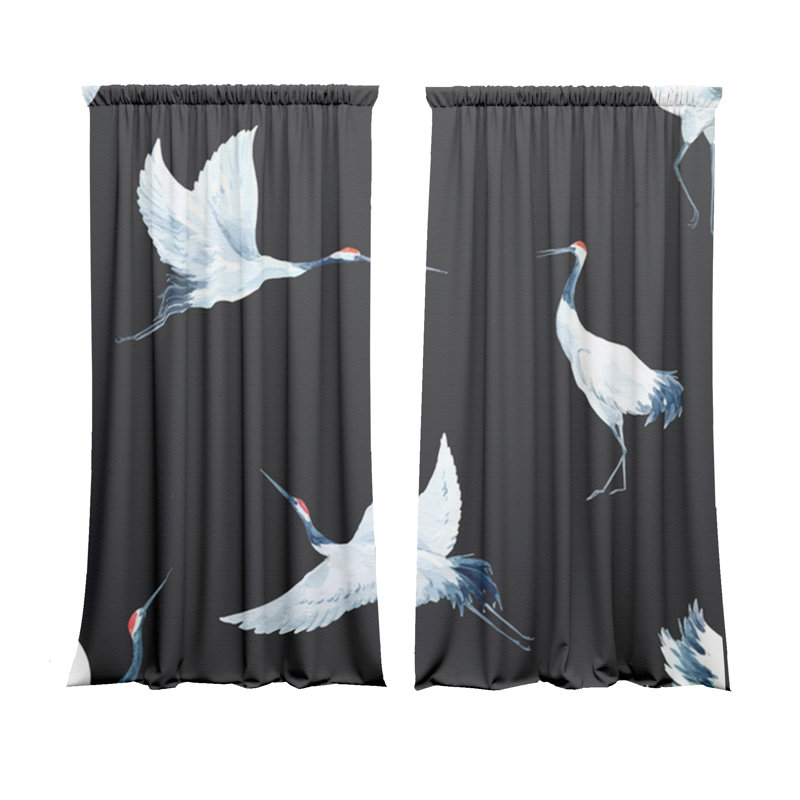 Velvet Blackout Curtain Panel Pair, 147 W x 200 D cm