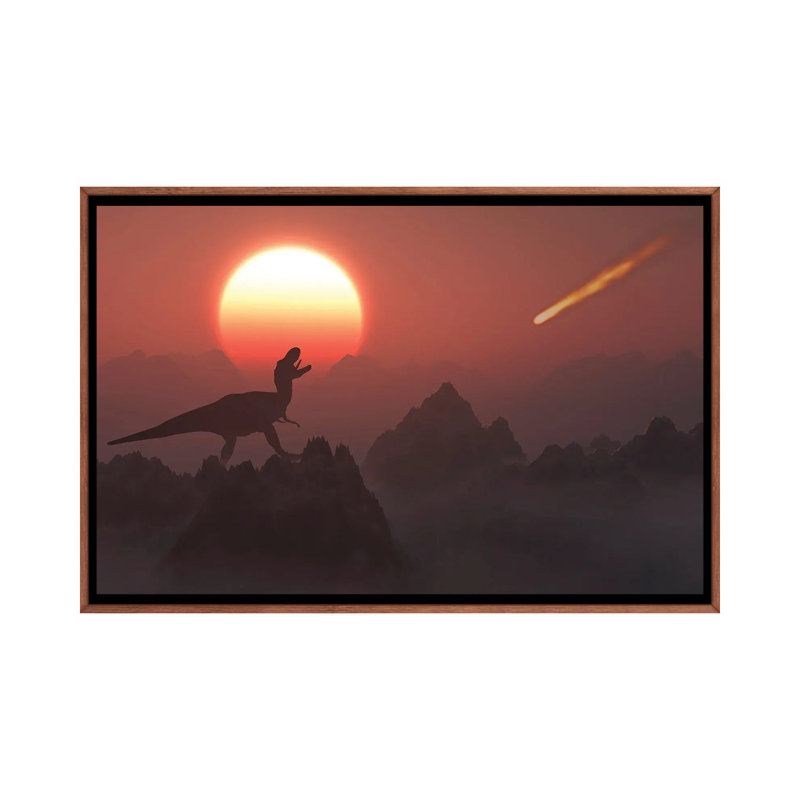 A Giant Asteroid Hitting The Earth During The Cretaceous-Paleogene Extinction Event by Mark Stevenson - Print on Canvas