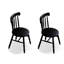 Chaise d'appoint noire Windsor (ensemble de 2)-130057092